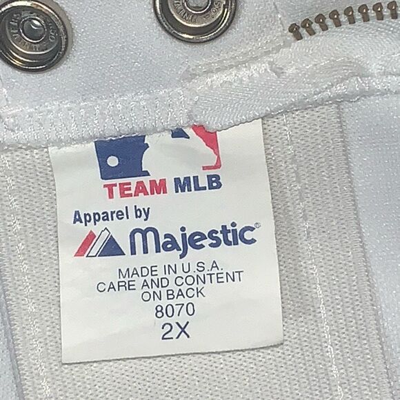 Team MLB by Majestic Men's Size 2XL White Cropped Baseball Pants Made in USA *‎ - Picture 3 of 10